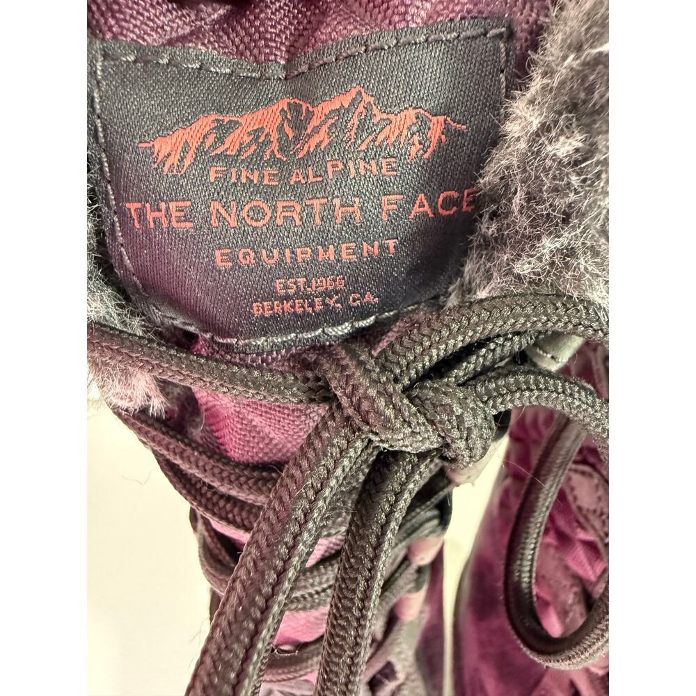 The North Face Shellista III Tall Boots Women’s Sz 7 Gray Purple Faux Fur Winter - Picture 7 of 14